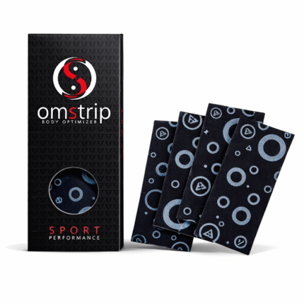 4 PARCHES SPORT de 10 cms color NEGRO