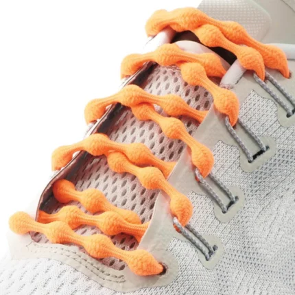 Cordones elásticos sin atar Caterpy Run 50cm color CITRUS ORANGE