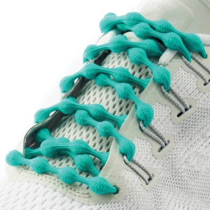 Cordones elásticos sin atar Caterpy Run 50cm color SEA GREEN
